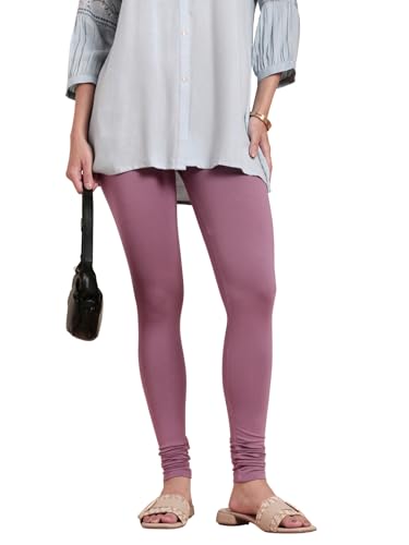 Image of TWIN BIRDS Tailored Cut and Classic Fit Super Stretchable Elastane Fabric Churidar Leggings for Women