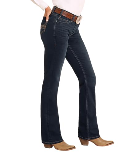 Rock & Roll Raised Embroidered Riding Jeans3