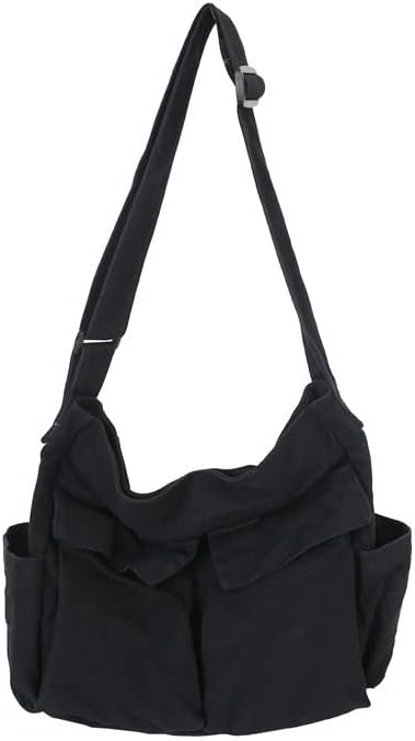 New Women's Canvas Shoulder Bag, Postman Bag, Women's Handbag Cross-body Bag, Work Travel for Men and Women