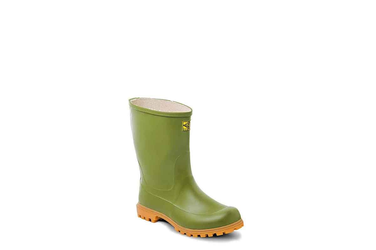 Stivale Tronchetto Uomo Tomaia Gomma Fodera Cotone Suola C.A. Gomma Verde Modello 35 (41)