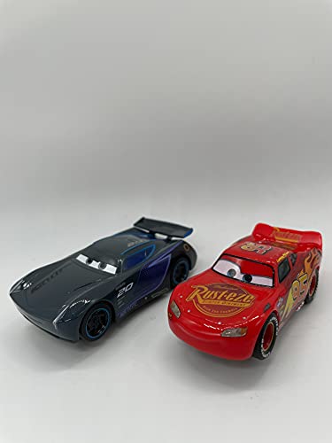 Greenhills Carrera First Disney Pixar Cars Lightning McQueen & Jackson Storm Slot Car Pair 1.64 Scale - NEW - 22581