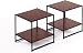 Zinus Modern Studio Collection Set of Two 20 Inch Square Side / End Tables / Night Stands