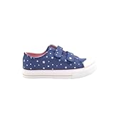 Bubble Bobble 536 Zapatilla de Lona Estampada de Estrellas con Dos Cinta Textil Adhesivas y Puntera para: Niñas Color: Tejano Talla: 32