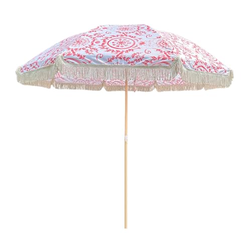 Parasol de jardin anti-UV de 2,4 m à hauteur réglable