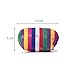 Korean Traditional Hanbok Pouch - Handmade Multi-Color Cotton Mini Cosmetic Bag, Striped Travel Coin Purse & Small Accessories Organizer