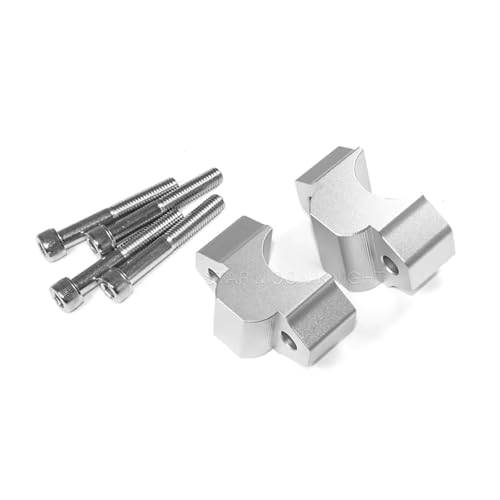 Rehausseur de guidon pour Super Tenere XTZ1200 extension en aluminium usiné silver