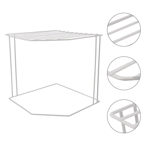 Meuble d'angle de rangement multifonctionnel en métal - 5