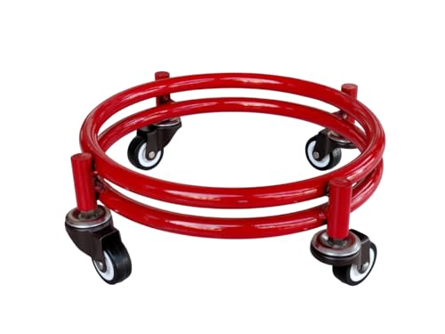 Image of Rincy Stainless Steel Wheel LPG Gas Cylinder Trolley with 4 Wheels (1 Pc) - BRG Gas Cylinder Trolley (Multicolor, Pack of 1)