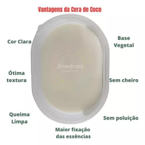 Kit 3 Cera de Coco Para Velas Solven Vegetal Pura 1kg