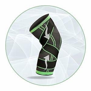Image of Dyna Pro Knee Cap | Adjustable Strap For Custom Fit | Compression Knee Support | Injury Prevention, Recovery, Pain Relief, Gym, Crossfit, Meniscus Tear, ACL /PCL, Arthritis | Suitable for Men & Women | | X Large (1 PAIR) | Green