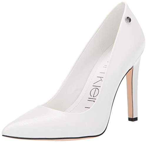 Calvin Klein Brady White Liquid Patent Smooth 10