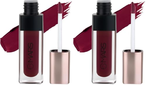 Image of MARS Popstar Non-Drying Liquid Mousse Lipstick for Women with Matte Finish | Lightweight and Non-Sticky Formula | Up to 12 Hour Long Lasting | Transferproof & Waterproof (6.0ml) (13-Wild Chase)