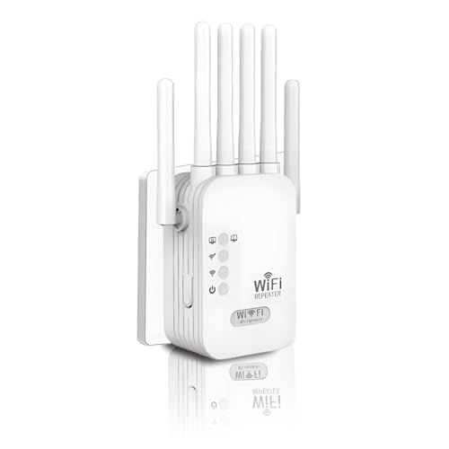 2026 WiFi Extenders Signal Booster for Home Long Range Up to 10000 sq.ft & 100+ Devices, Wireless WiFi Extender Signal Booster, Internet Booster, Repeaters, WiFi Extender and Signal Amplifiers (White)