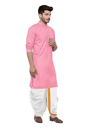 Image of Trustous Kurta Dhoti set for Mens (mahraj dhoti with kurta plain and classis look)