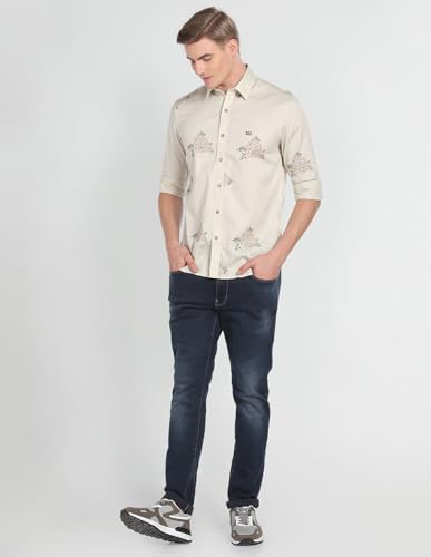 Image of Arrow Men's 100% Cotton Slim Fit Shirt