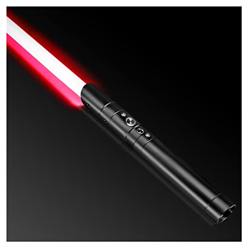 Lightsaber RGB 7 Color Metal Hilt Light Saber Swing USB Rechargeable Light Sword with Sounds Effect for Kids Adults