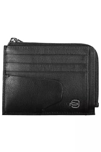 Piquadro Men's Akron Coin and Credit Card Holder, Black