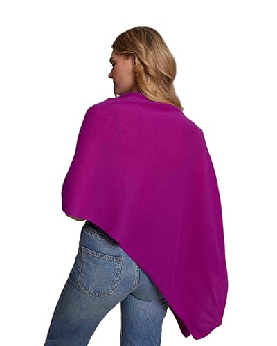 Image of CLAUDIA NICHOLE Womens 100% Cashmere Dress Topper - Cashmere Poncho Wrap