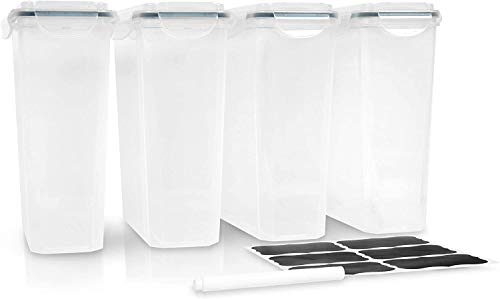 Cereal Containers Storage Set Large (6 Pack) Airtight Food Storage Containers For Kitchen & Pantry Organization, Cereal Storage Container Set For Crunchiness, 6 Pack #TOP5