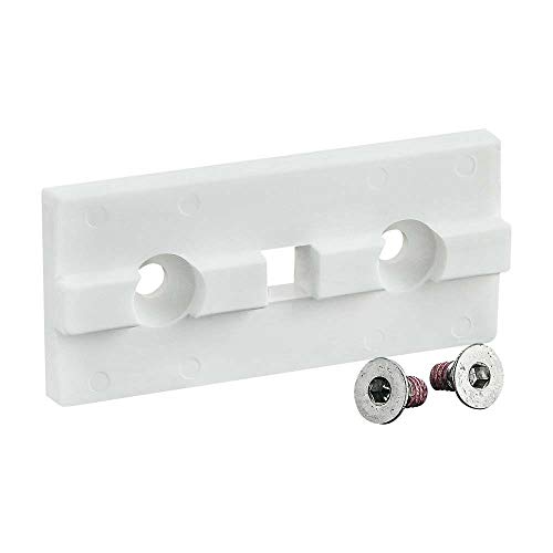 40-6814, 40 Series, White Single Keyed Unibearing Linear Bearing Pad (2 Pack)
