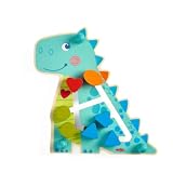 HABA Motorikbrett Dino – Holzspielzeug zum Farben & Zahlen Lernen ab 1 Jahr