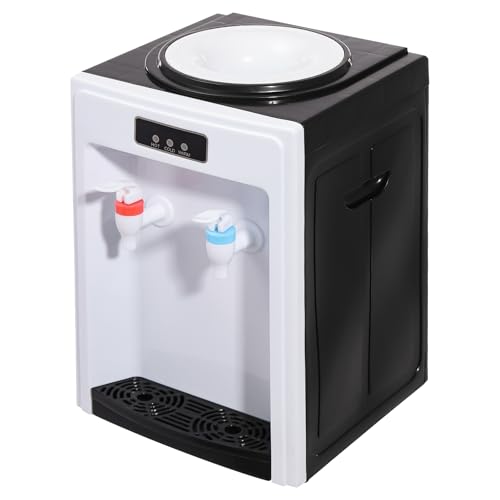 Dispensador eléctrico de agua caliente, fuente de agua potable, máquina de bebidas, dispensador para oficina y hogar (blanco)