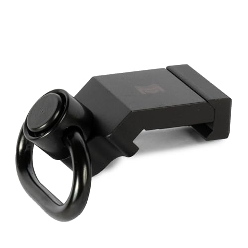 Monstrum 7075 Pro Series Picatinny Sling Mount with QD Swivel | for 2 Point Slings Only | 45 Degree Offset V2
