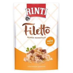 Produktbild von Rinti Filetto Jelly Huhn & Hühnerherz - 24 x 100 g