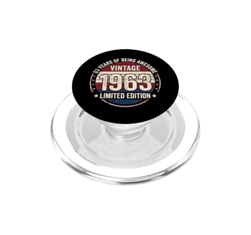 Décorations Hommes 63 Ans : PopSockets 1963 pour MagSafe, style vintage au quotidien