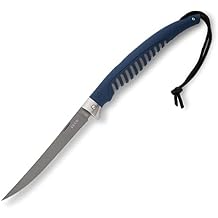 Buck Knives 220 Silver Creek Folding Fillet Knife, 6.5" Titanium Coated Flexible Blade, TPE Rubber Anti-Slip Grip, Portable Folding Fishing Knife for Saltwater & Freshwater, Fishing Gear, 6 oz