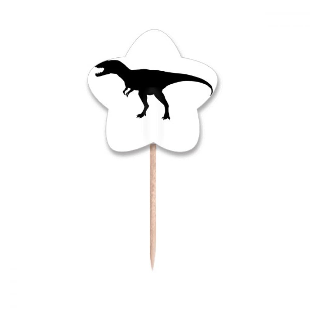 Cure-dents en forme d'étoile dinosaure pic apéritif enfant bois