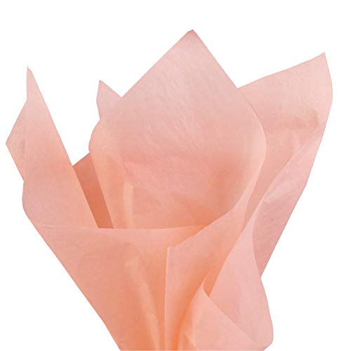 Pmland Premium Quality Gift Wrapping Paper - Peach - 15 Inches X 20 Inches 100 Sheets #TOP26