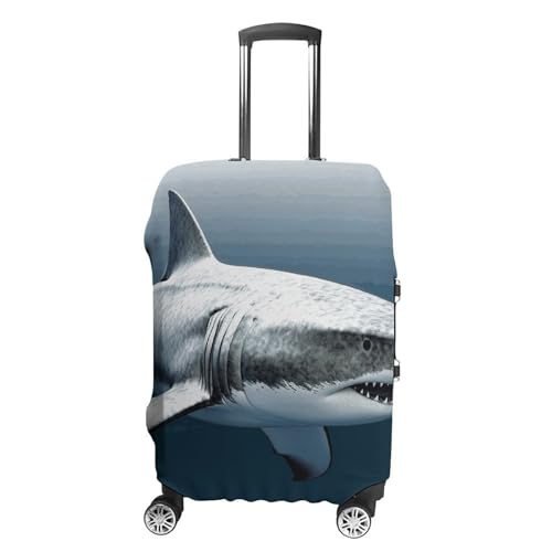 3D Shark Fish Printed Luggage Cover Protector, Fits 18-32 Inch Luggage