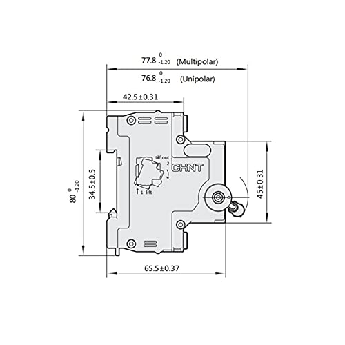 Interruptor de aire magnetotérmico 32A y protector de sobrecarga trifásico 400V 5