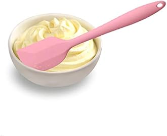 Silicone Spatula Set - Pink 6 Piece Non - Stick Rubber Spatula with Stainless Steel Core - Heat-Resistant Kitchen Utensils Set for Cooking, Baking and Mixing