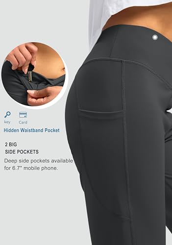 Image of G Gradual Capri Pants for Women High Waist Workout Yoga Pants with Pockets Tummy Control Leggings Crop Straight