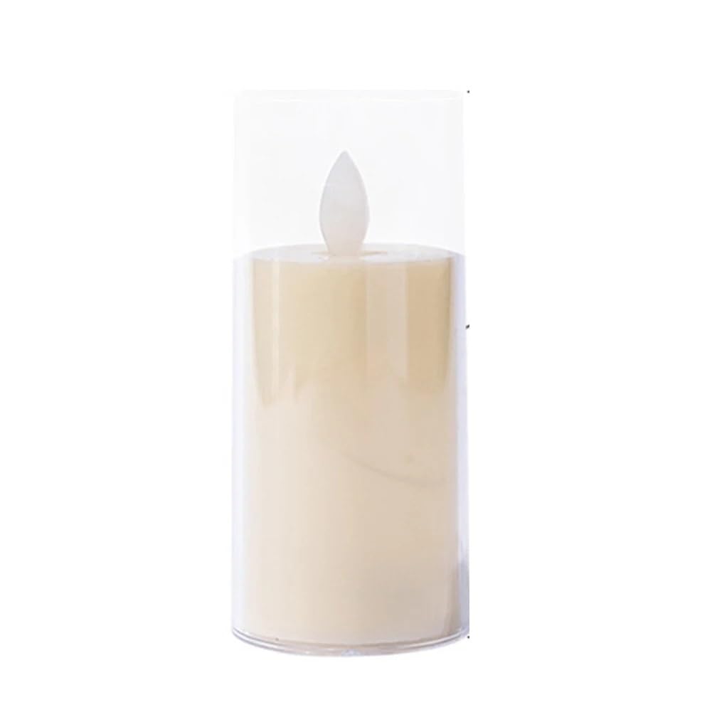 TANGSIYANG Led Candles LED Candle Flameless Flickering Lights Wedding Birthday Decoration Christmas(5PCS,5X15cm)