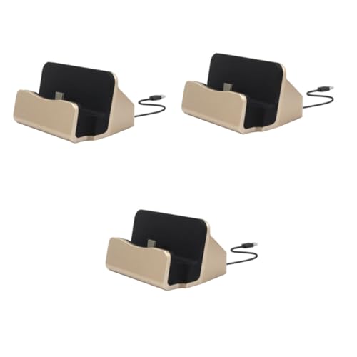 Gatuida Desktop Charger Station 3pcs Desktop Phone Holder Stand Desktop Charger Dock Type c Docking Charger Desktop Charger Stand Type c Docking Station harging Station