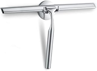 Quntis Squeegee, Shower Squeegee Stainless Steel, Ergonomic Design Squeegee for Window Cleaning, Multi-use Wiper for Shower, Doors, Tiles, Mirrors, Kitchen Countertops and Car Windshields.