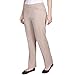 Alfred Dunner Women’s Allure Slimming Plus Size Short Stretch Pants - Modern Fit, Figure Flattering Style, Contoured Cut, Tan, 16W