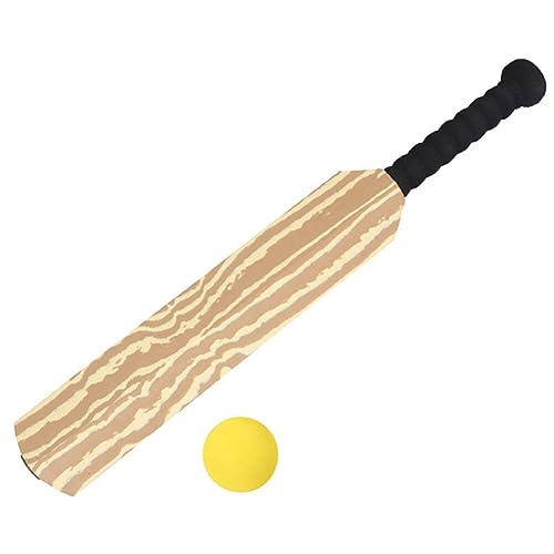 Kisangel 1 Foam Cricket Bat Set Cricket Plaything with Tennis Balls Padded for Parent-Child Interaction Plaything