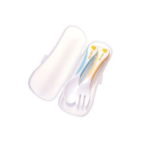 Piyo Piyo Training Tableware, Yellow/Blue