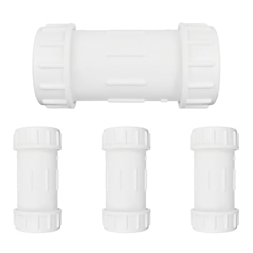 (Pack of 4) EFIELD 3-Inch PVC Compression Coupling, Schedule 40, Quick Connecting Piping and Repairs of PVC Pipe,(PVC044-4PCS)
