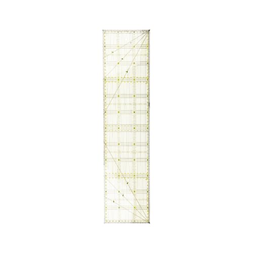 Règle de patchwork avec guide de tissu horizontal pour coupe millimétrée