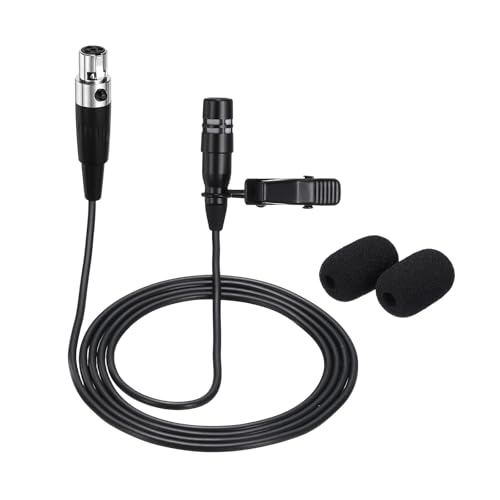 Micro cravate condensateur mini XLR 4 broches TA4F micro col filaire 1m pour acteur