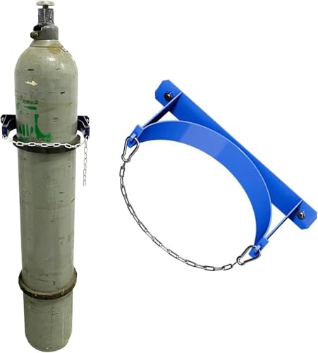 Support bouteille oxygène 35 cm et propane robuste pour fixation murale