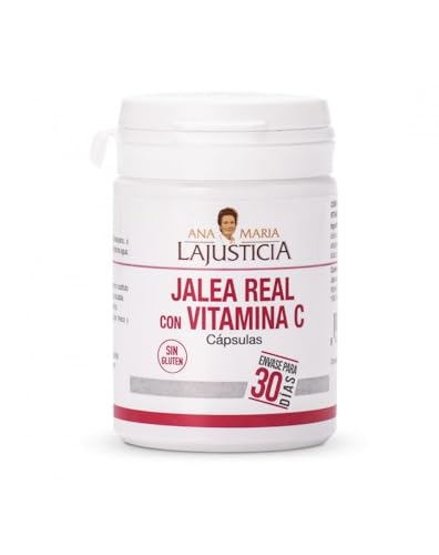 Jalea Real con Vitamina C 60 Cápsulas | Ana María La Justicia | Complemento Alimenticio Natural | Refuerza Defensas y Aporta Energía