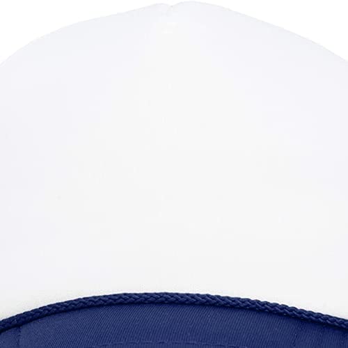Image of MR.R Sublimation Blanks Polyester Mesh Cap Mesh Hat Two Tone Trucker Summer Mesh Cap with Adjustable Snapback,2pcs per Pack