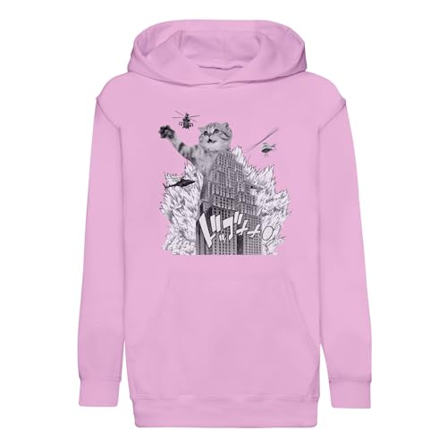 Sweat enfant chaton gratte-ciel premium en tissu doux et durable