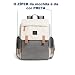Bolsa mochila maternidade Land Luxury original cinza bege